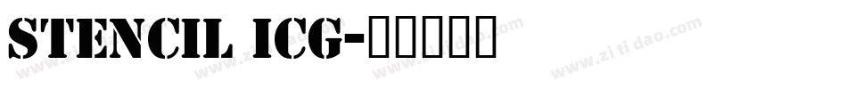 Stencil ICG字体转换